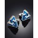 Abstract Design Geometric Enamel Stud Earrings, image , picture 2