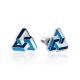Abstract Design Geometric Enamel Stud Earrings, image 