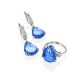 Luminous Blue Quartz Drop Earrings, image , picture 3