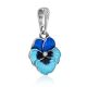 Cute Blue Enamel Floral Pendant, image , picture 5