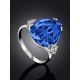 Chic Silver Blue Quartz Ring, Ring Size: 6.5 / 17, image , picture 2