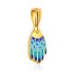 Colorful Hamsa Hand Enamel Pendant, image , picture 4