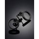 Blackened Silver Open Stud Earrings The ICONIC, image , picture 2