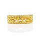 Woven Chain Motif Gilded Silver Ring The ICONIC, Ring Size: 8 / 18, image , picture 3