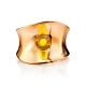 Fashionable Rose Plated Silver Amber Ring The Palazzo Collection, Ring Size: Adjustable, image , picture 4