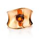 Stylish Rose Plated Silver Amber Ring The Palazzo, Ring Size: Adjustable, image , picture 4