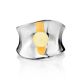 Chic Silver Amber Ring The Palazzo, Ring Size: Adjustable, image , picture 3