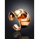 Stylish Rose Plated Silver Amber Ring The Palazzo, Ring Size: Adjustable, image , picture 2