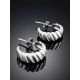 Retro Vibe Silver Mini Hoop Earrings The ICONIC, image , picture 2