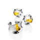 Sterling Silver Amber Stud Earrings The Palazzo, image , picture 3