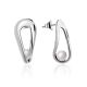 Chic Silver Pearl Stud Earrings The Palazzo, image 