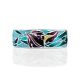 Silver Enamel Floral Band Ring, Ring Size: 6.5 / 17, image , picture 4