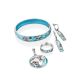 Silver Enamel Floral Band Ring, Ring Size: 6.5 / 17, image , picture 5