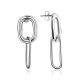 Chain Motif Silver Dangle Earrings The ICONIC, image 