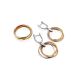 Lustrous Gilded Silver Hoop Dangle Earrings The Liquid, image , picture 3