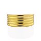 Ribbed Gilded Silver Band Ring The ICONIC, Ring Size: 7 / 17.5, image , picture 3
