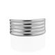 Ribbed Silver Band Ring The ICONIC, Ring Size: 8 / 18, image , picture 3