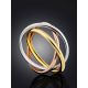 Mix Tone Silver Trinity Ring The Liquid, Ring Size: 6.5 / 17, image , picture 2