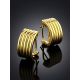 Chunky Gilded Silver Half Hoop Earrings The ICONIC, image , picture 2