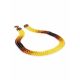 Stylish Two Tone Amber Beaded Necklace, Length: 45, image , picture 3