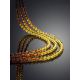 Stylish Two Tone Amber Beaded Necklace, Length: 45, image , picture 2
