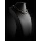 Luminous Faceted Green Amber Necklace, Length: 42, image , picture 2