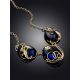 Gorgeous Gilded Silver Amber Necklace The Triumph, Length: 55, image , picture 3