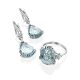 Chic Blue Quartz Drop Earrings, image , picture 3