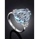 Light Blue Quartz Ring, Ring Size: 8 / 18, image , picture 2
