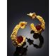 Textured Gilded Silver Amber Half Hoops The Palazzo, image , picture 2