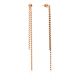Rose Plated Silver Chain Dangle Earrings The ICONIC, image 