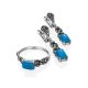 Classy Silver Turquoise Ring The Lace, Ring Size: 6 / 16.5, image , picture 4