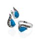 Chic Silver Turquoise Ring The Lace, Ring Size: 7 / 17.5, image , picture 5