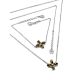 Chic Cross Motif Silver Amber Necklace The Supreme, Length: 49, image , picture 4