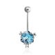 Dazzling Topaz Navel Piercing, image 