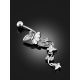 Butterfly Motif Silver Crystal Navel Piercing, image , picture 2