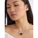Geometric Design Silver Amber Necklace The Sugar, Length: 45, image , picture 3