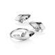 Futuristic Design Silver Crystal Ring, Ring Size: 7 / 17.5, image , picture 4