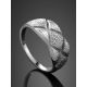 Textured Silver Ring, Ring Size: 6.5 / 17, image , picture 2
