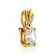 Shimmering Gilded Silver Crystal Pendant, image , picture 3