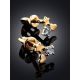 Lovely Gold Crystal Stud Earrings						, image , picture 2