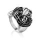 Bold Tiger Motif Silver Men's Ring, Ring Size: 12 / 21.5, image 