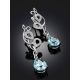 Stunning Silver Topaz Drop Earrings, image , picture 2
