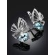 Cute Silver Topaz Earrings, image , picture 2
