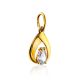 Drop Shaped Gilded Silver Crystal Pendant, image , picture 3