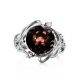 Chic Silver Smoky Quartz Cocktail Ring, Ring Size: 6.5 / 17, image , picture 3
