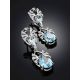 Classy Silver Topaz Drop Earrings, image , picture 2