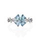 Cute Silver Topaz Ring, Ring Size: 6 / 16.5, image , picture 3