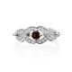Vintage Style Silver Garnet Ring, Ring Size: 6.5 / 17, image , picture 3