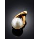 Elegant Gilded Silver Pearl Pendant, image , picture 2